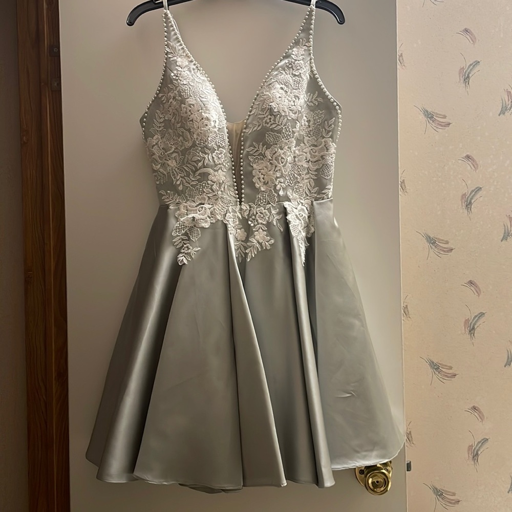 Silver Mini Dress